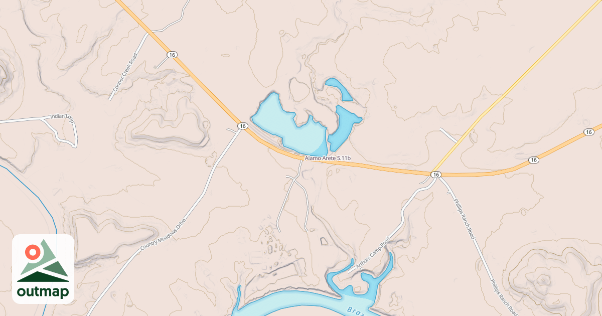 Map of Alamo Arete