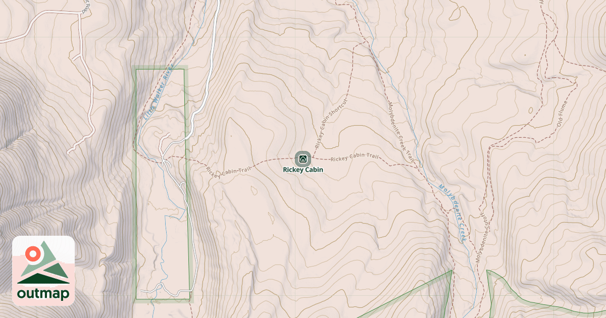 Map of Rickey Cabin