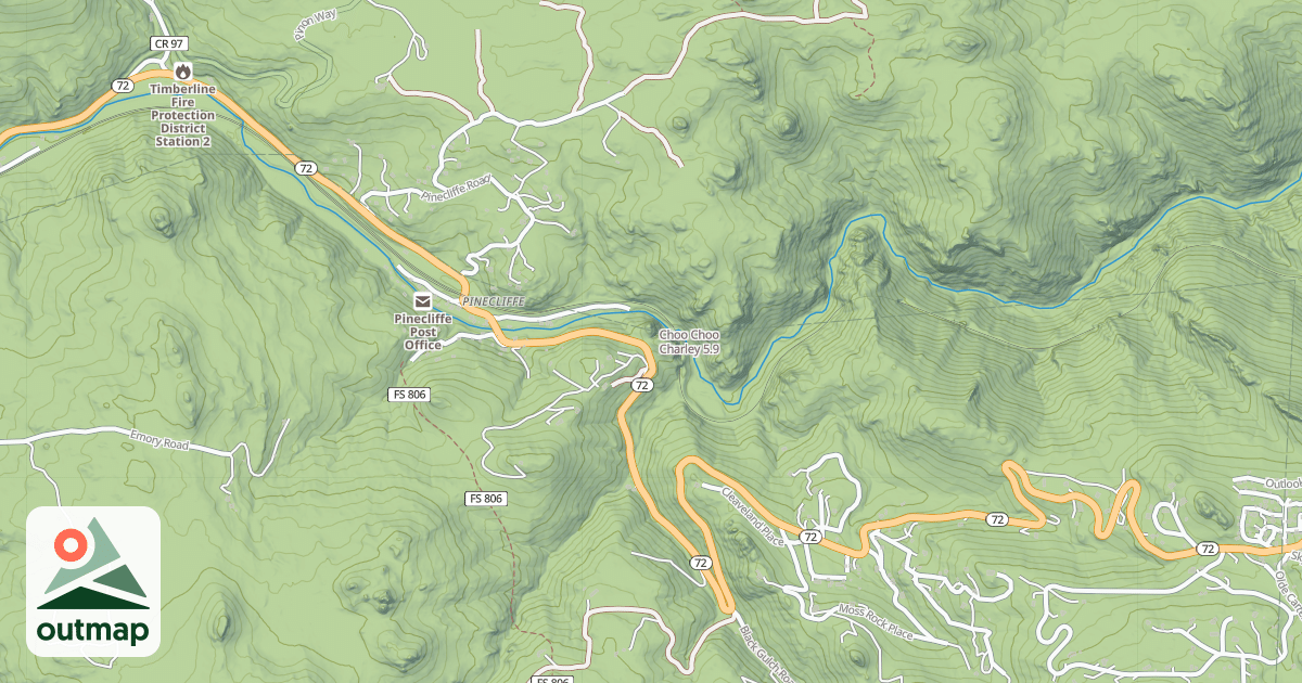 Map of Choo Choo Charley