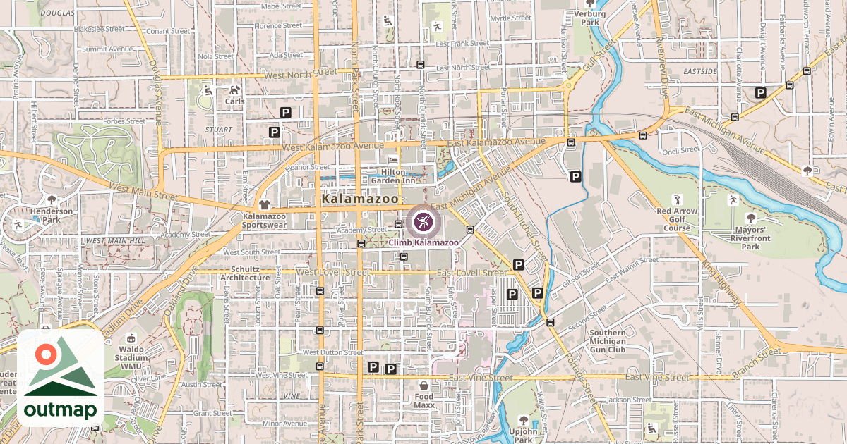 Map of Climb Kalamazoo