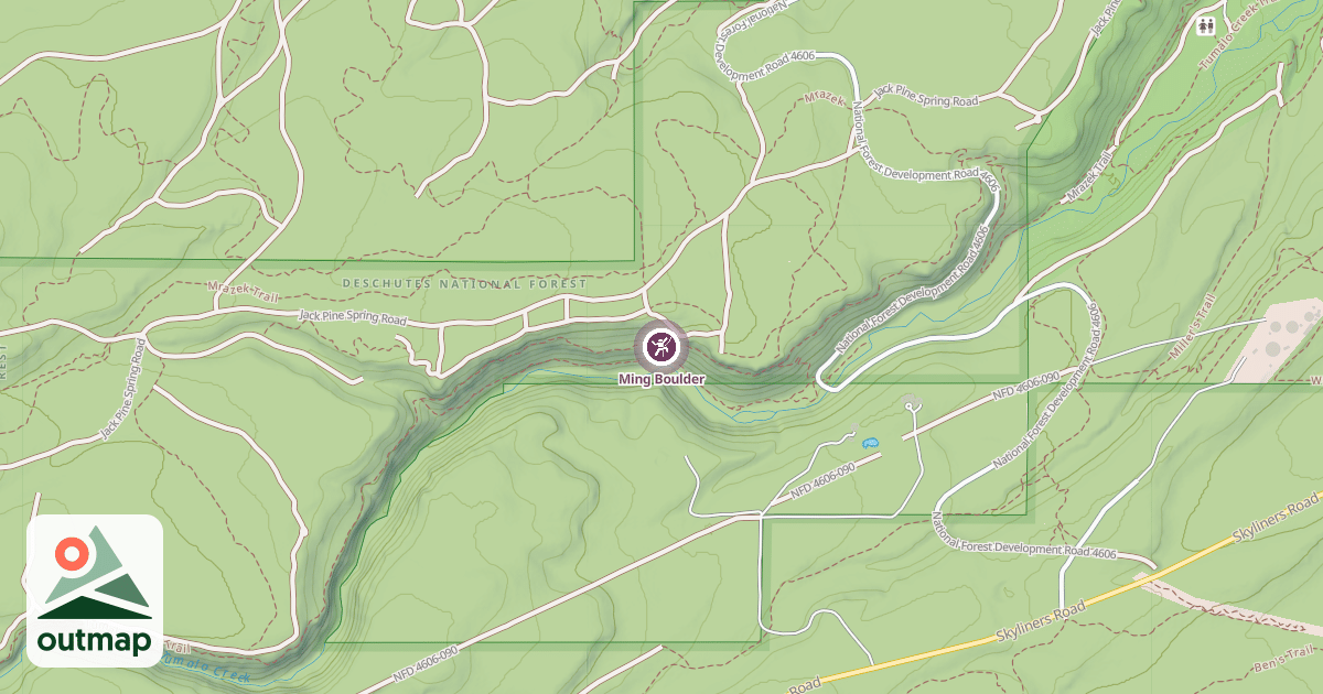 Map of Ming Boulder