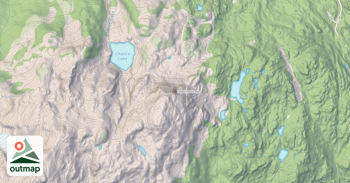 Map of TeJaKy Buttress