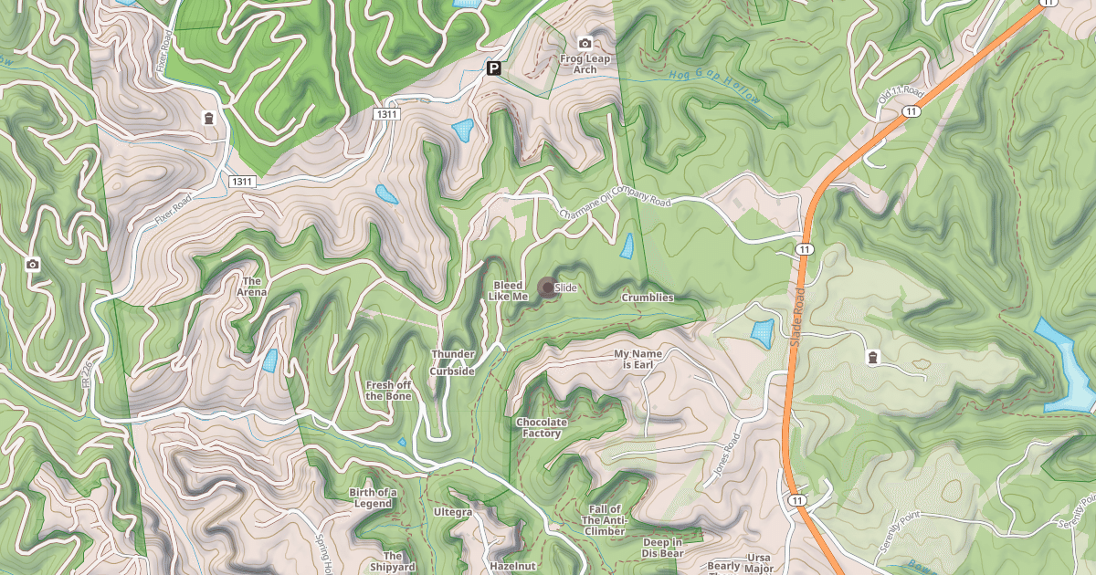 Map preview of Slide