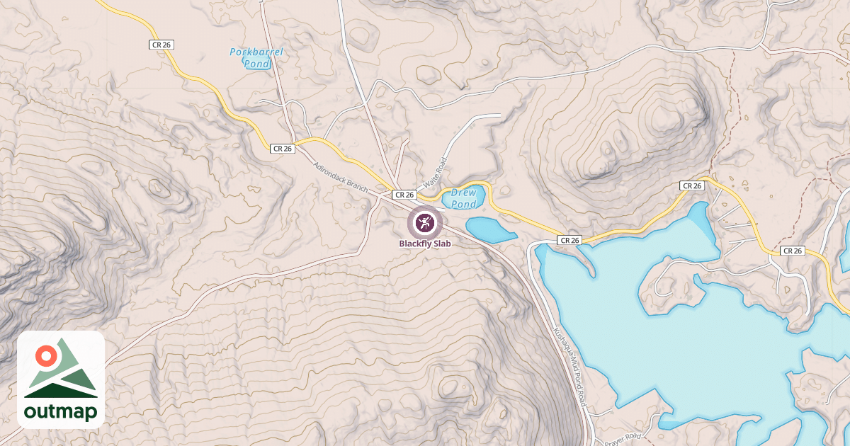 Map of Blackfly Slab