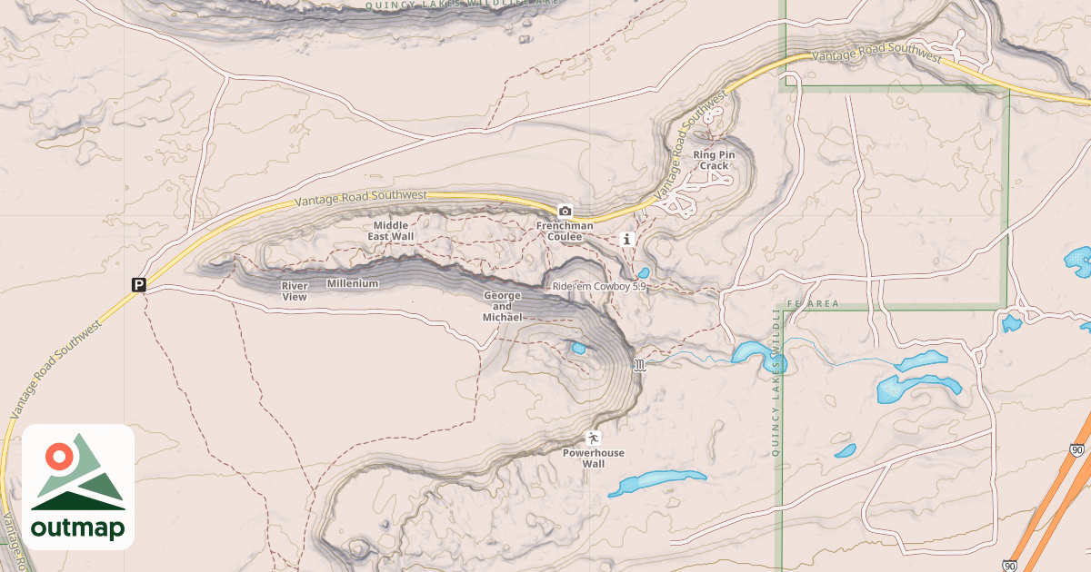 Map of Ride 'em Cowboy