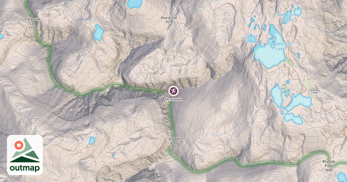 Map of Mt. Goode