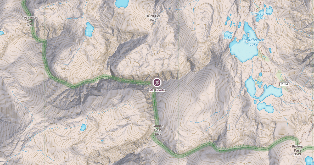 Map preview of Mt. Goode