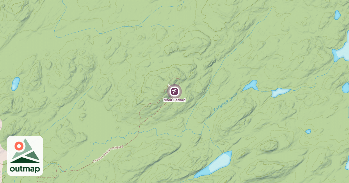 Map of Mont Bédard