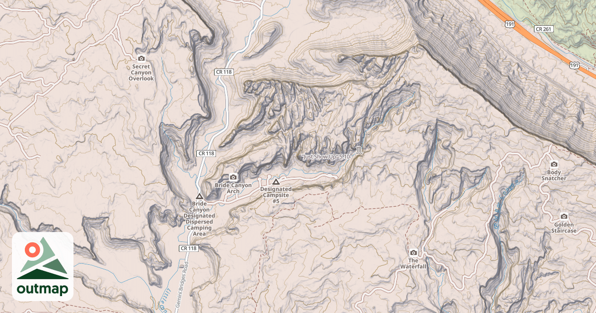 Map of "Just Show Up"