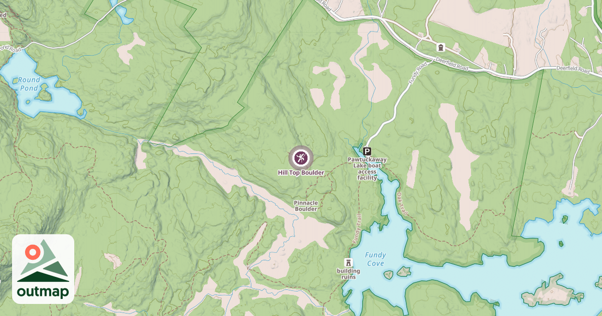 Map of Hill Top Boulder