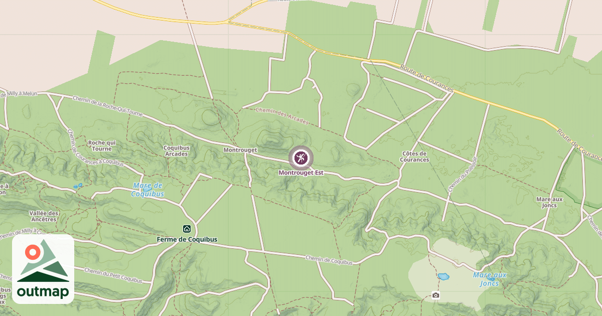 Map of Montrouget Est