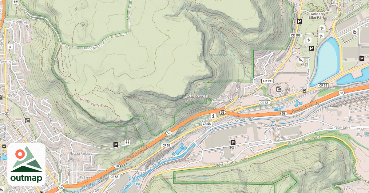 Map of Crap Crags