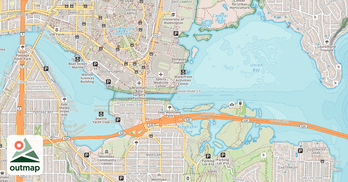 Map of Canoe House