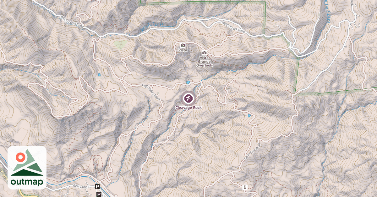 Map of Cleavage Rock