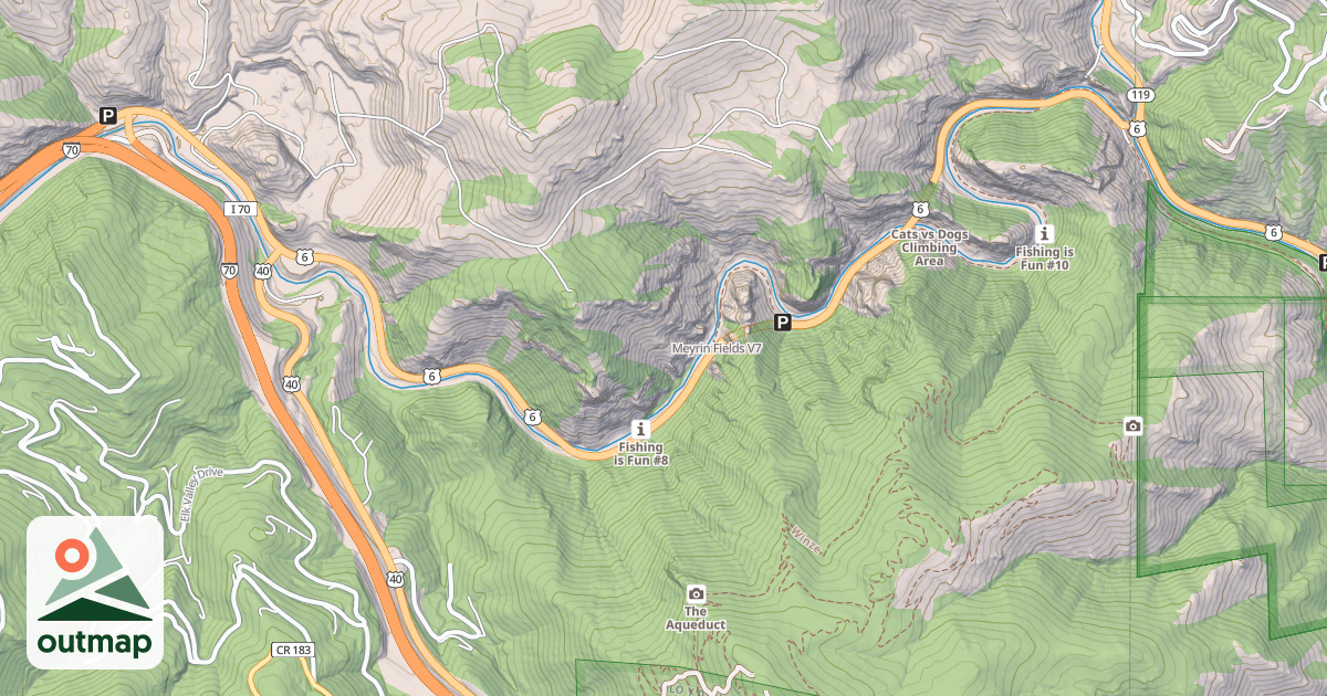Map of Meyrin Fields