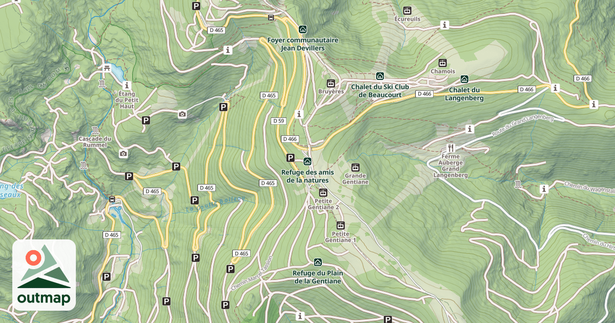 Map of Refuge des amis de la natures