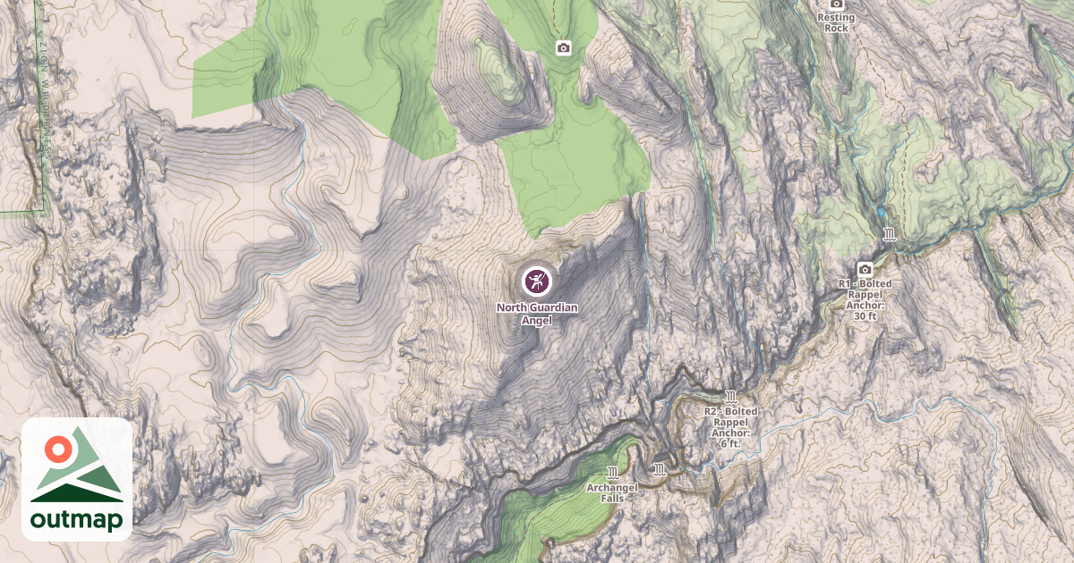 Map of North Guardian Angel