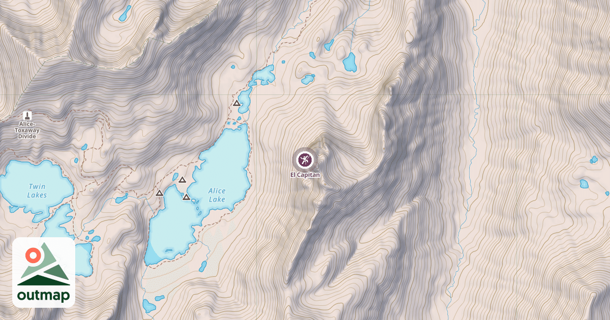 Map of El Capitan