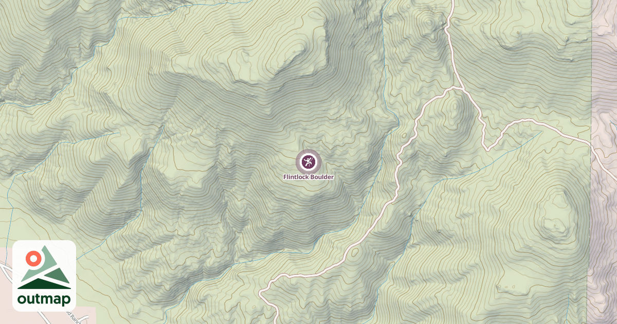 Map of Flintlock Boulder