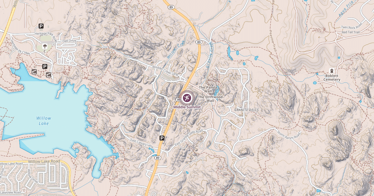 Map preview of Middle Summit