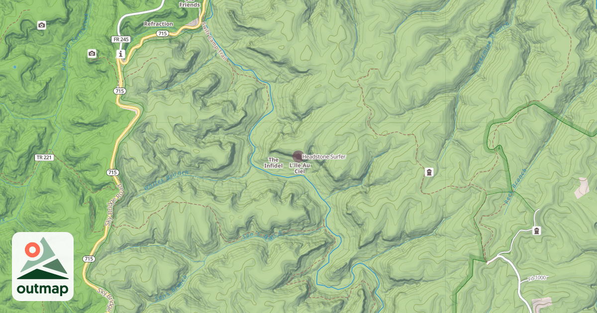 Map of Headstone Surfer