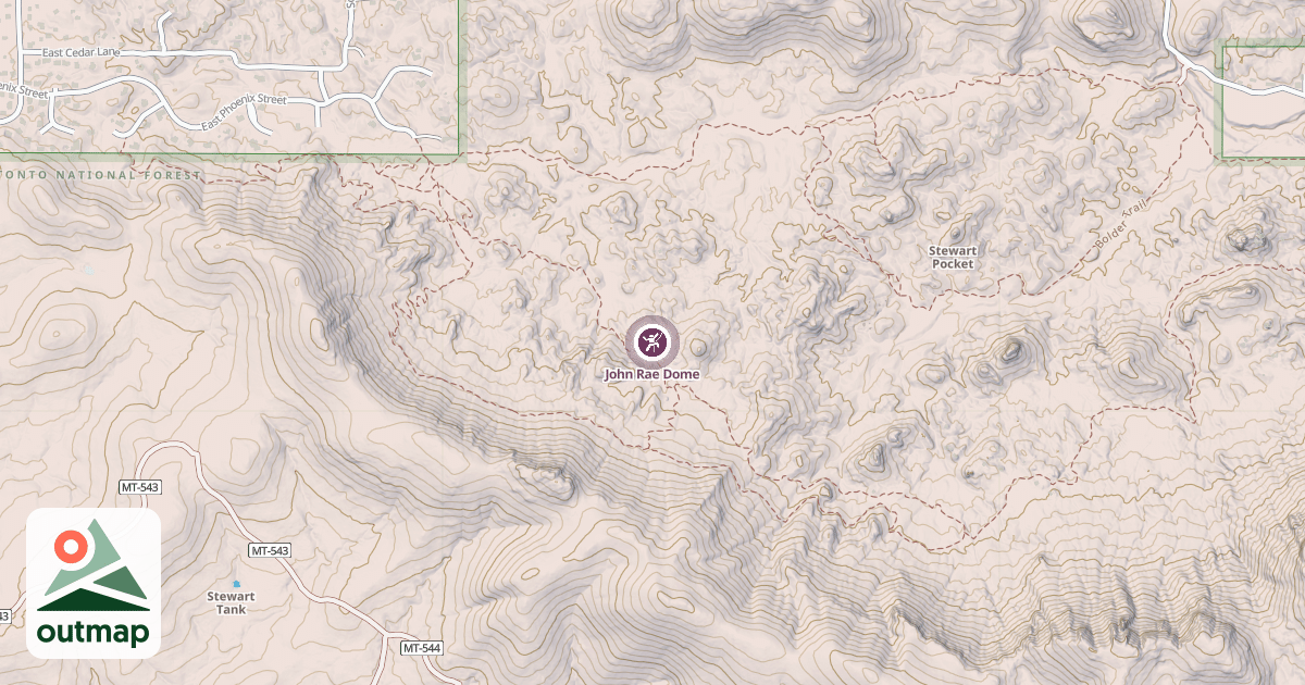 Map of John Rae Dome