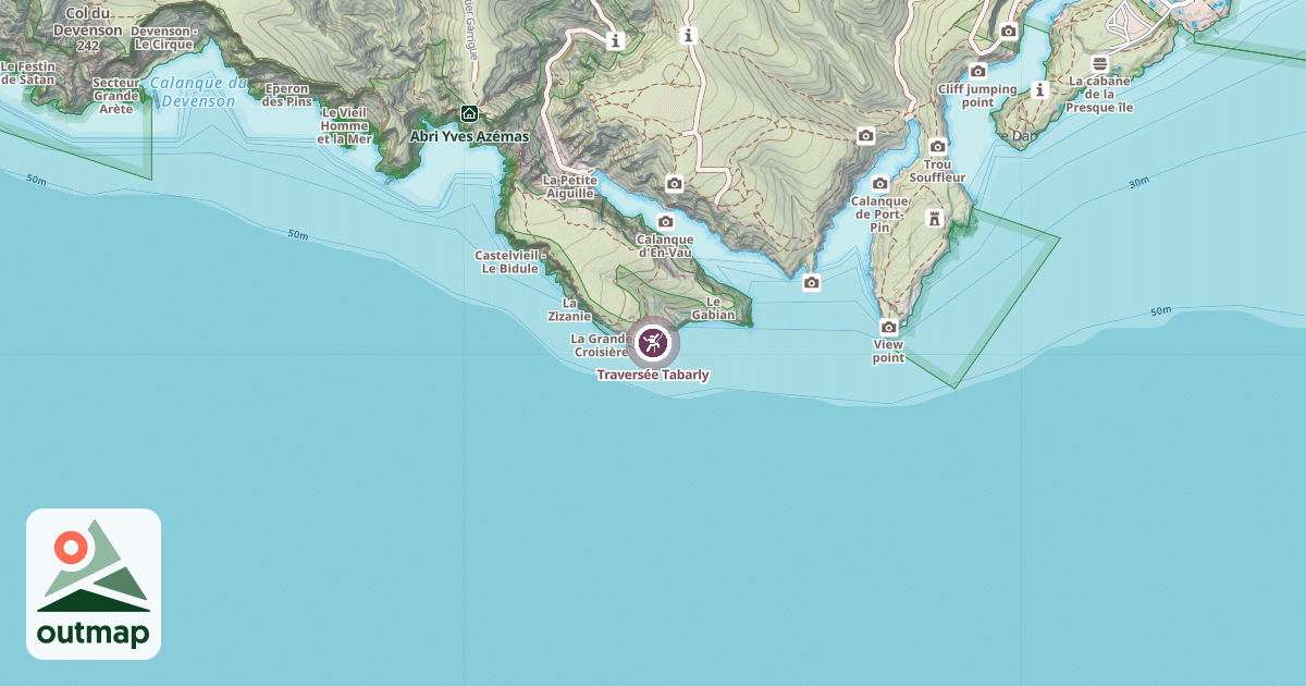Map of Traversée Tabarly