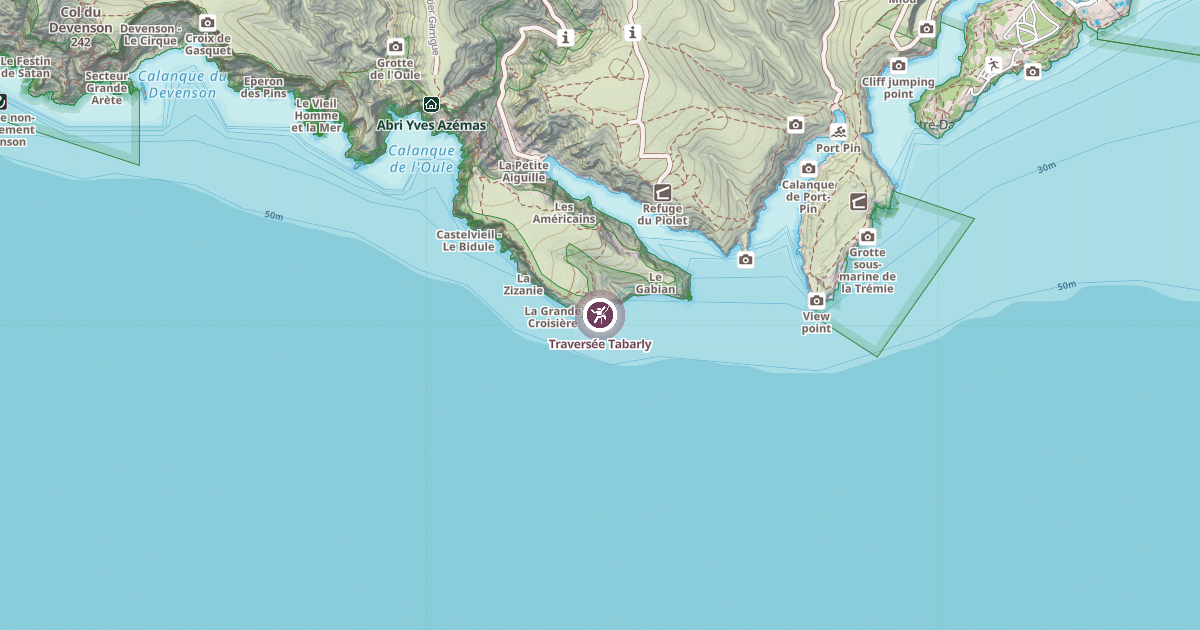 Map preview of Traversée Tabarly