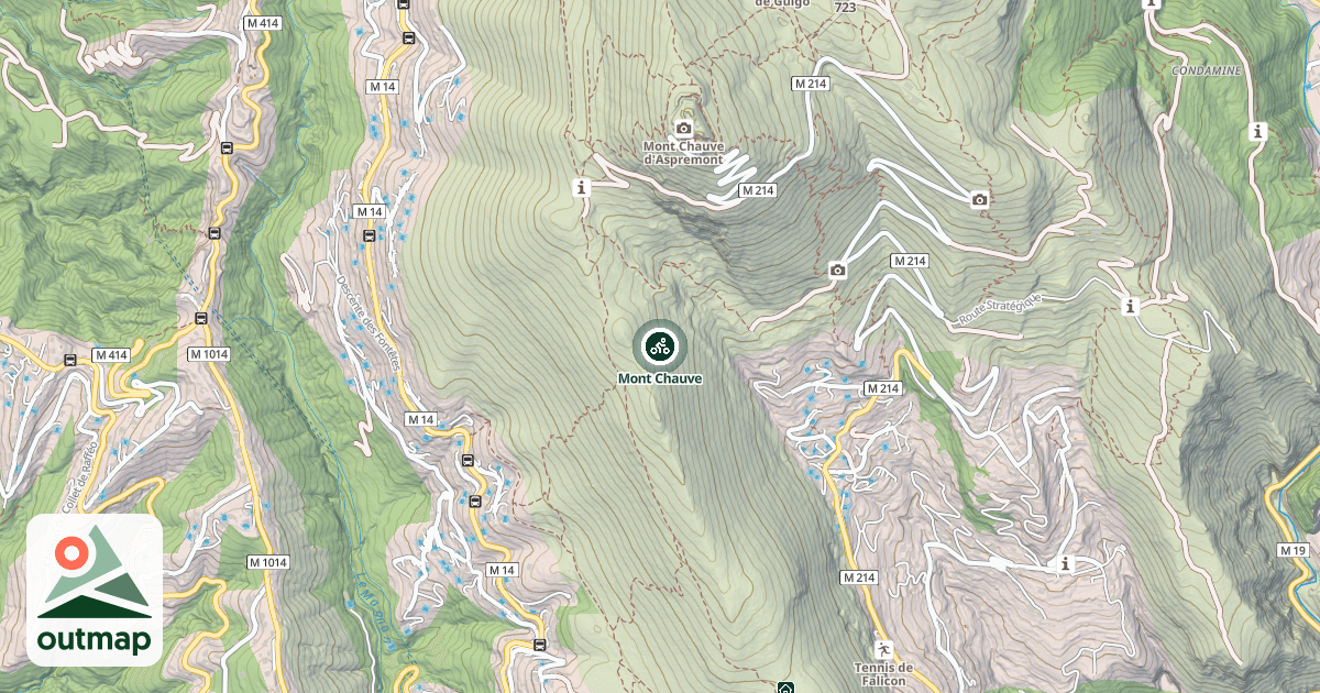 Map of Mont Chauve