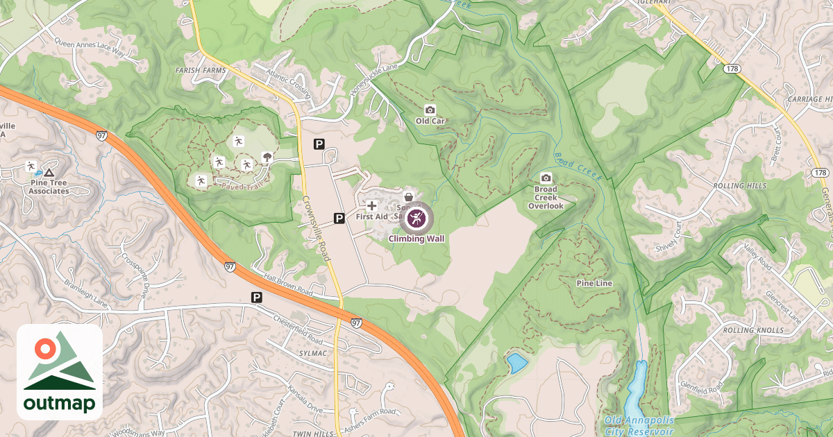 Map of Climbing Wall