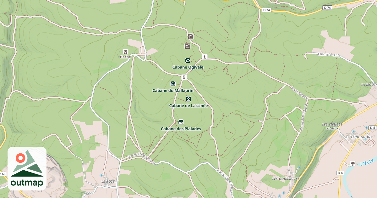 Map of Cabane de Lassinée