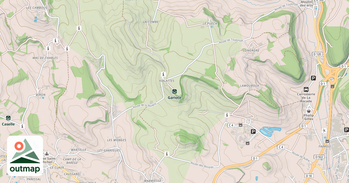 Map of Gariote