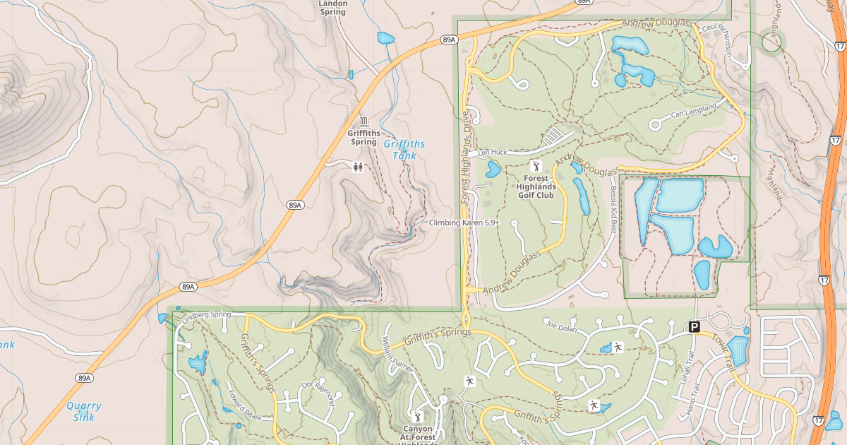 Map preview of Climbing Karen