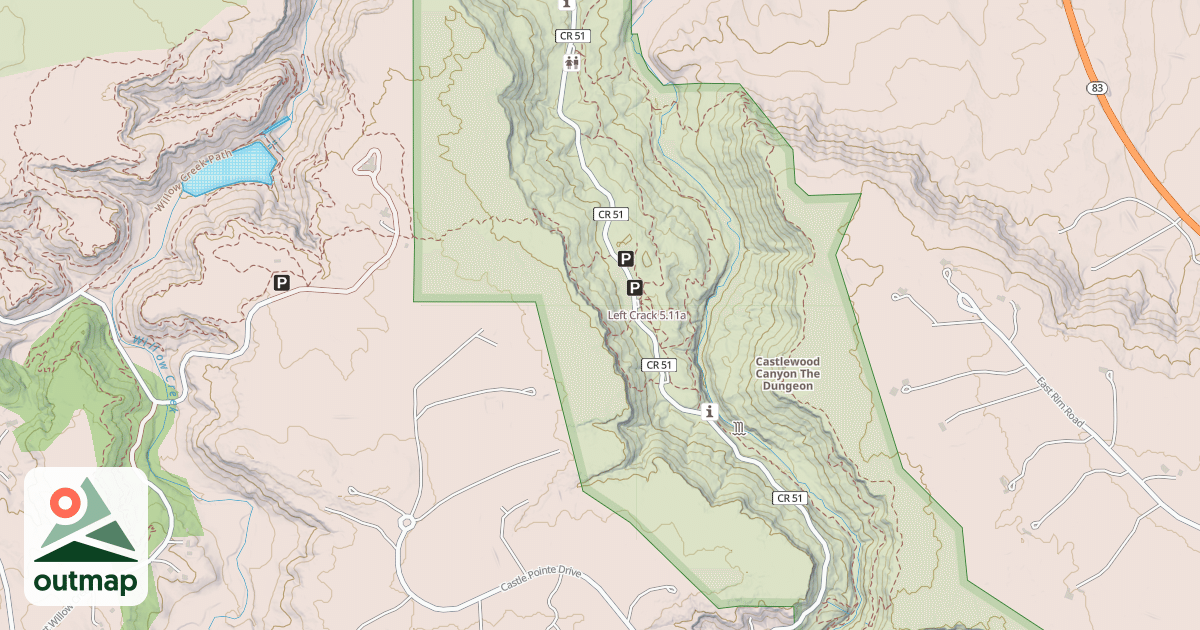 Map of Left Crack
