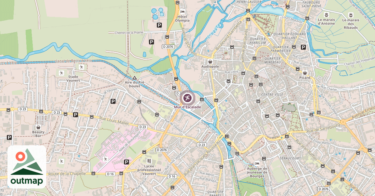 Map of Mur d'Escalade