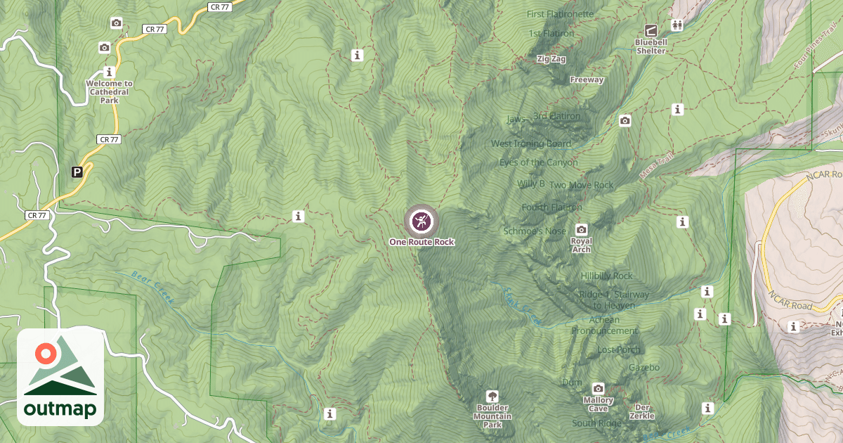 Map of One Route Rock