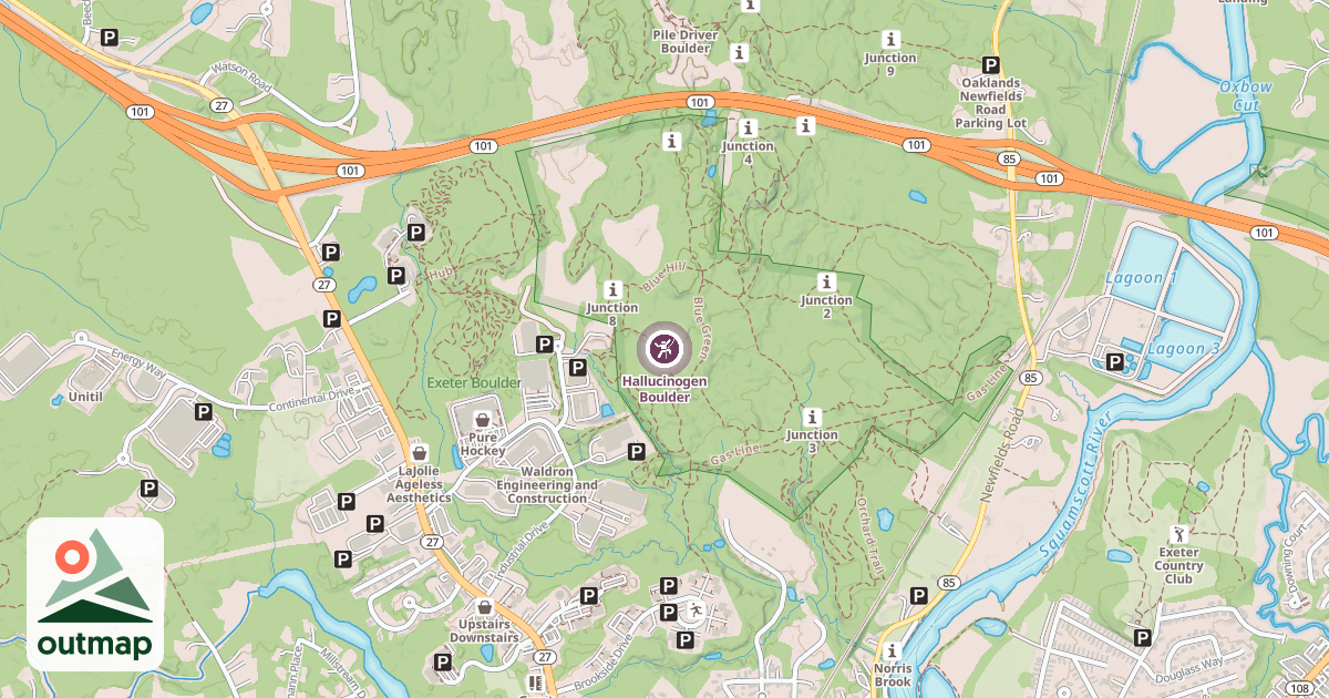 Map of Hallucinogen Boulder