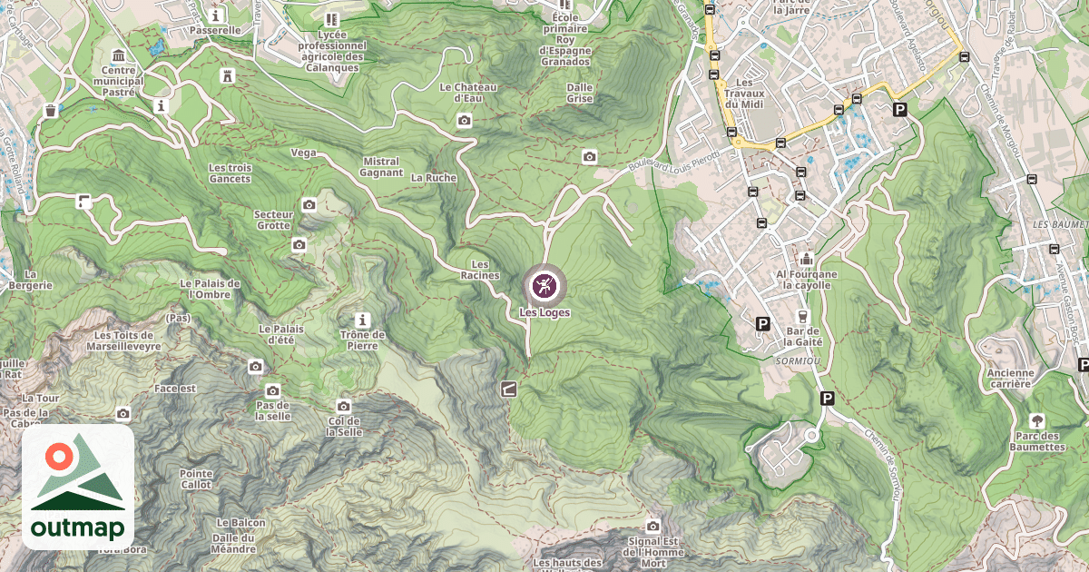 Map of Les Loges