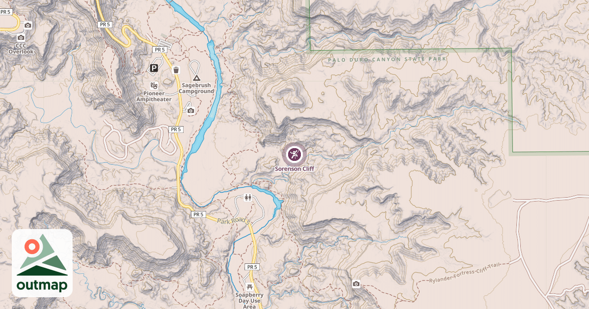 Map of Sorenson Cliff