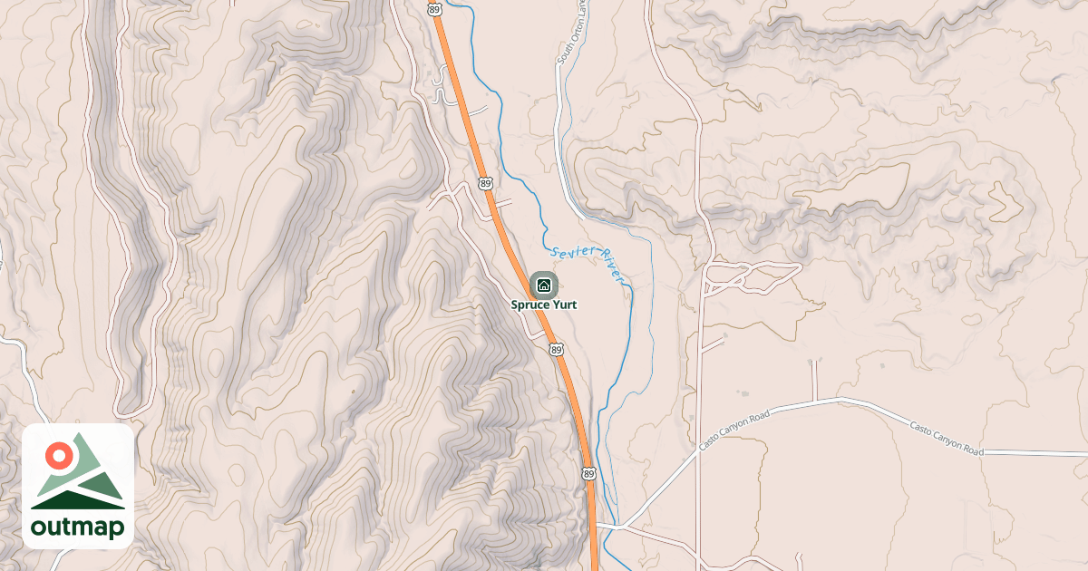 Map of Spruce Yurt