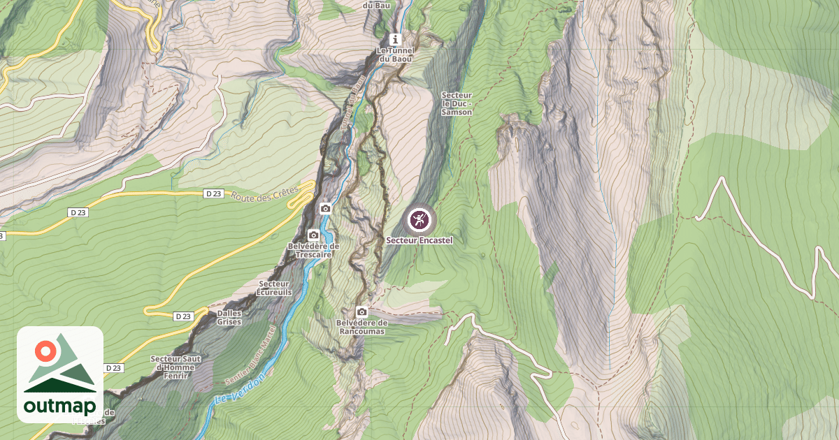 Map of Secteur Encastel