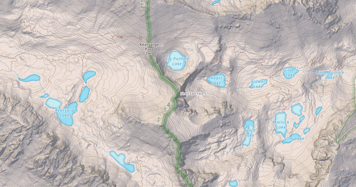 Map preview of Direct East Face