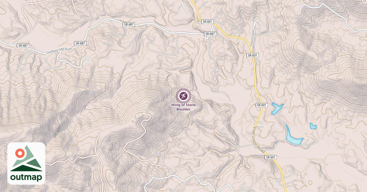 Map of Wing of Stone Boulder