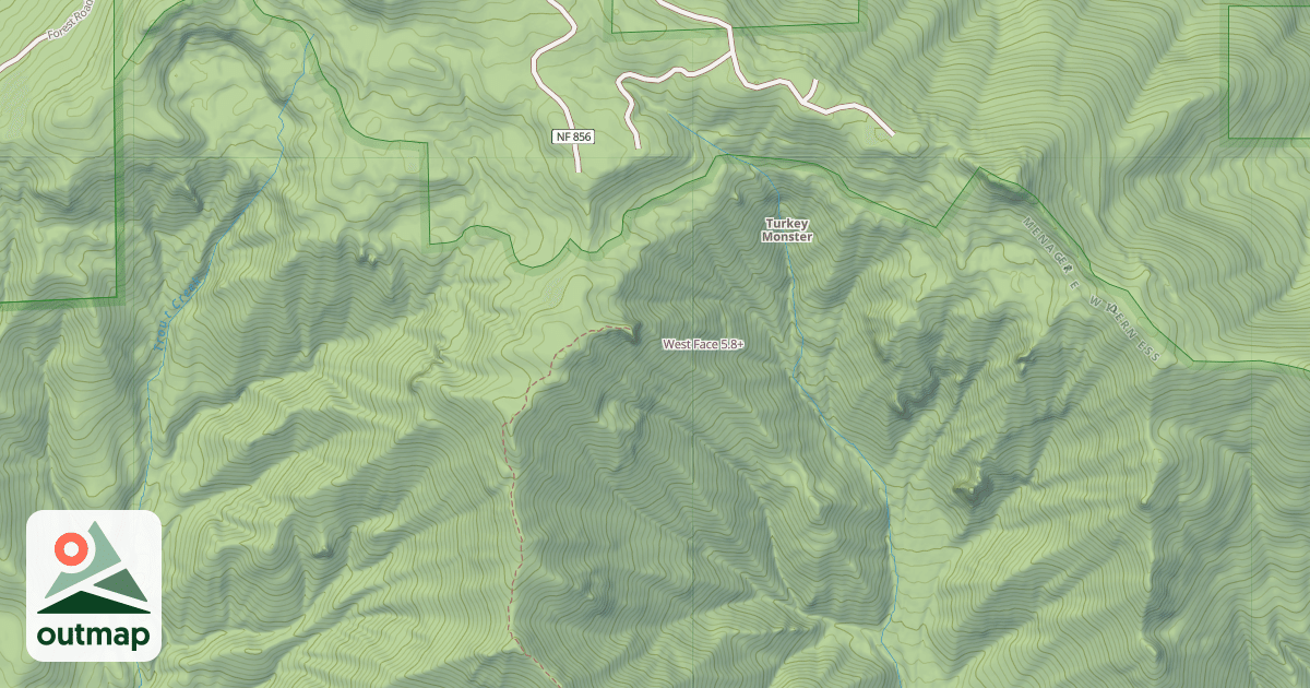 Map of West Face