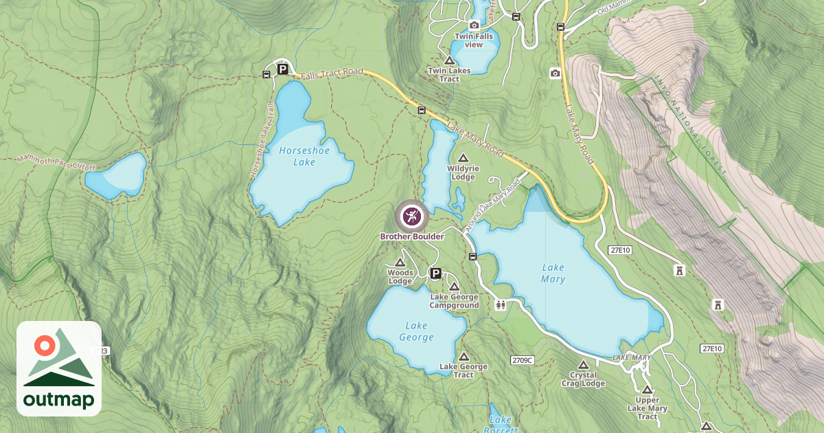 Map of Brother Boulder