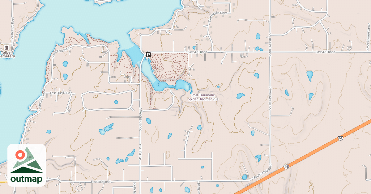 Map of Post Traumatic Spider Disorder in Rogers
