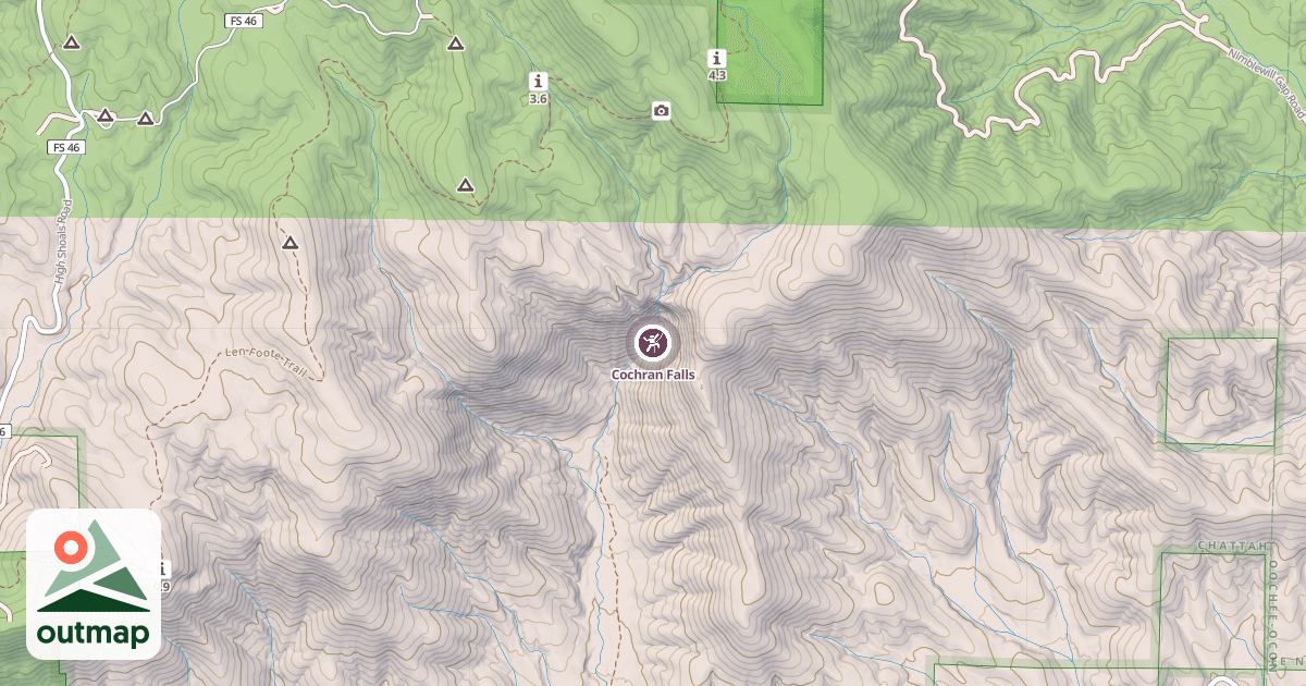 Map of Cochran Falls