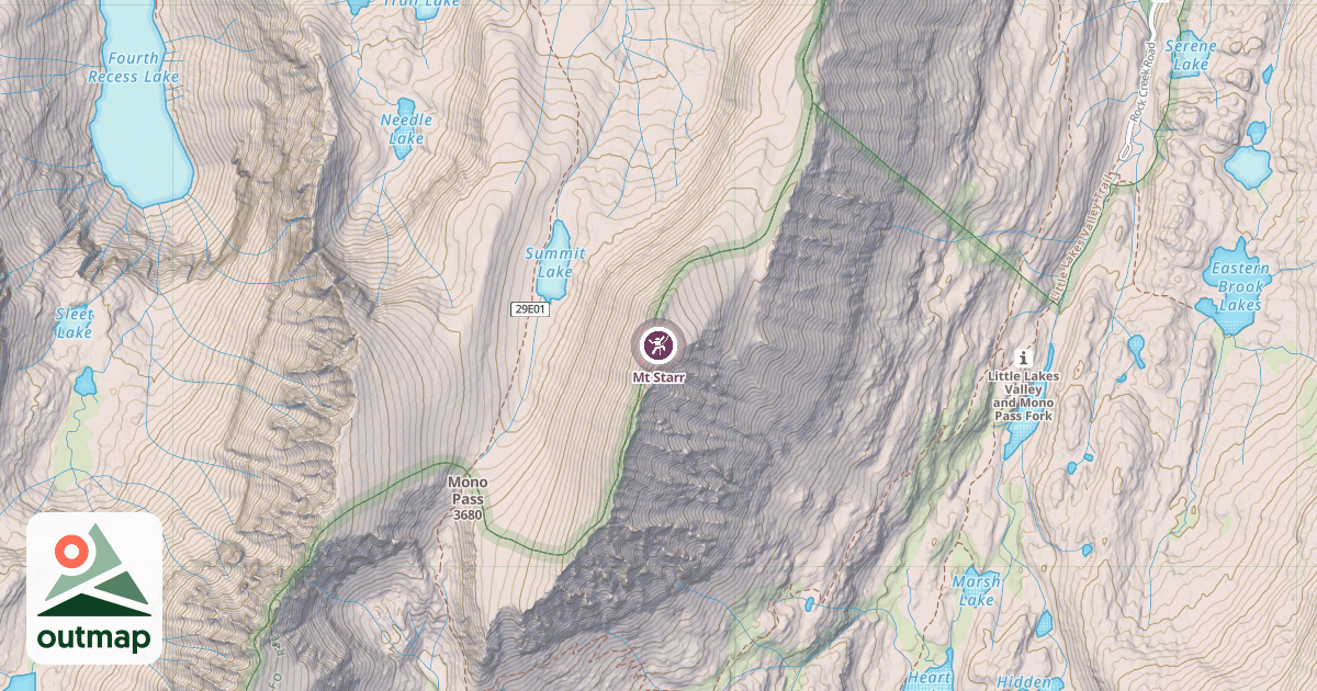 Map of Mt Starr