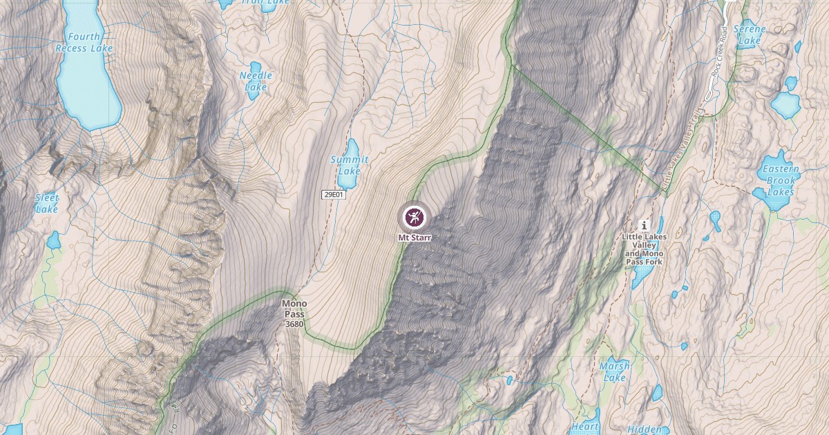 Map preview of Mt Starr