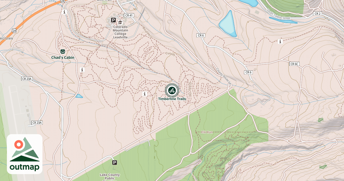 Map of Timberline Trails
